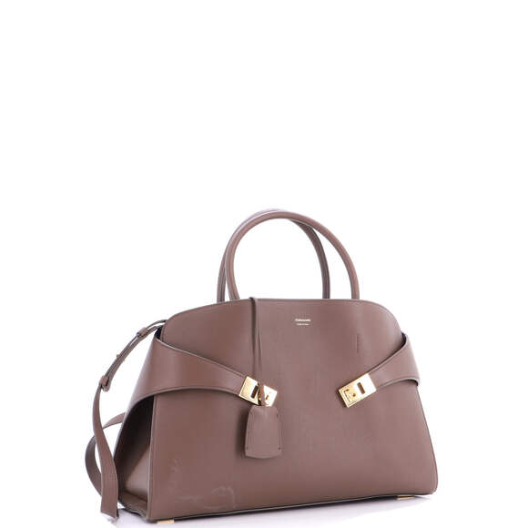 Salvatore Ferragamo Large Hug Top Handle Bag Leather - Picture 2 of 5